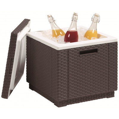 Keter Box Ice Cube Hnědá, 42x42x41 cm